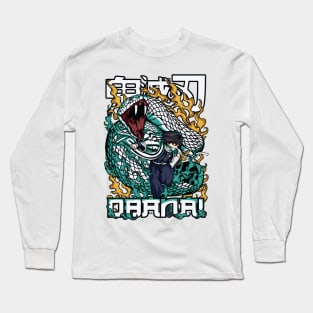 Whispering Shadows: Demon Slayer Obanai Iguro Design 03 Long Sleeve T-Shirt